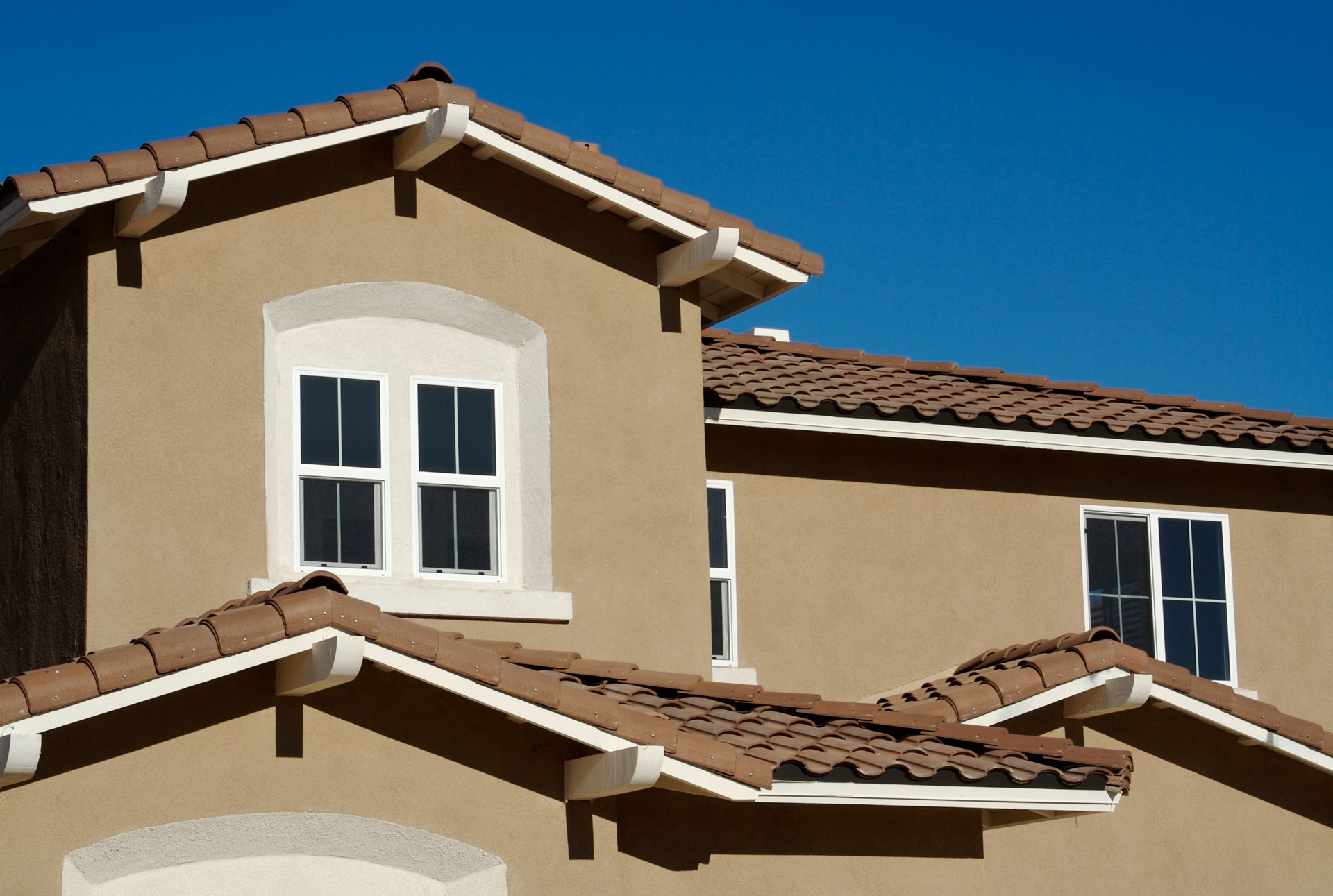 Abstract of New Stucco Wall Construction and Windows